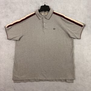 Ralph Lauren Polo Jeans Co Shirt Mens XL Gray Vintage Short Sleeve Striped